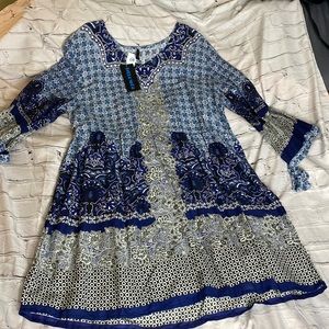 Bella Moda Womens Paisley Dress